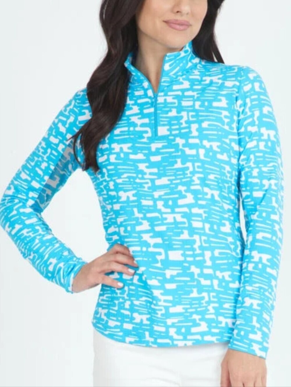 Ibkul Sun Shirt Mock Neck S